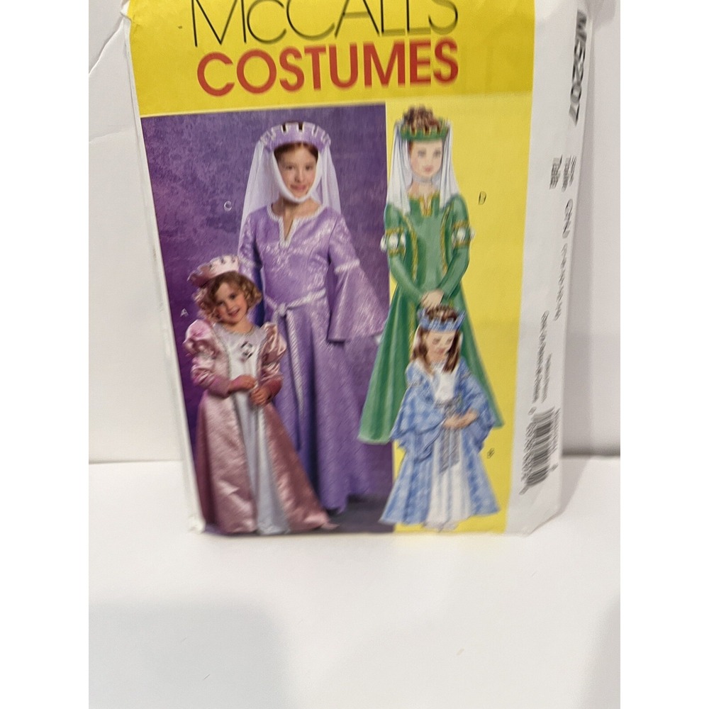 Renaissance Halloween Gown Costume Girls Size 7-14 McCall's 5207 Pattern Uncut